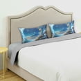 thumbnail image 3 of Yayeee Pillowcase Standard Size Set of 2 Satin Wrinkle Resistant Pillow Case, Floral Moon, 3 of 8