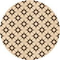 thumbnail image 1 of Ahgly Company Machine Washable Indoor Round Transitional Light Brown Area Rugs, 6' Round, 1 of 7