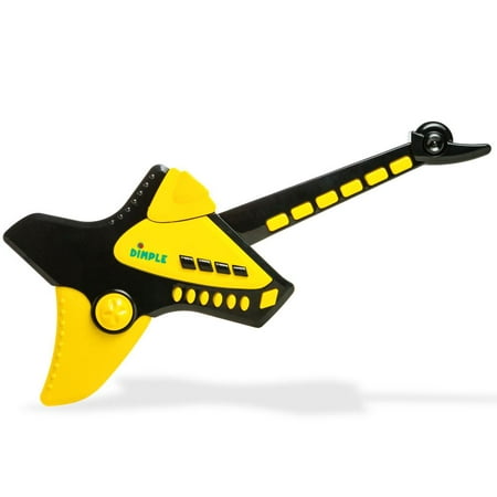 Kids Handheld Musical Electronic Toy Guitar for Children Plays Music, Rock, Drum and Electric Sounds by Dimple Best Toy and Gift for Girls and (Best Sounding Drum Machine)