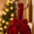 thumbnail image 5 of BUTASY Halloween Wreath, Velvet Bow Style Wreath for Halloween Indoor Decorations Centerpiece Party Holiday Wall Home Decor, 5 of 7