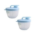 thumbnail image 1 of Oleegame 2PC Produce Storage Independent Three Layer Rotating Large Capacity Food Storage Drying Box Blue, 1 of 5