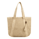 thumbnail image 1 of Tote Bag de Paja Xtellar Beige Claro Verano Bohemio para Playa y Viaje, 1 of 3