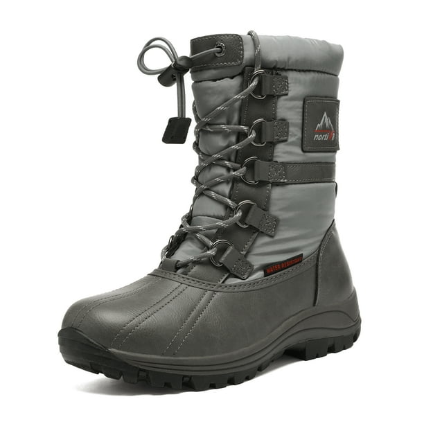 NORTIV 8 - Women's Mid Calf Waterproof Insulated Winter Faux Fur Warm