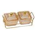 thumbnail image 3 of Inteprter Divided Serving Dishes Dried Fruit Plate Tray Nuts for Snacks Brown Almacenamiento y organización del hogar tipo 3, 3 of 6