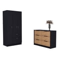 thumbnail image 1 of FM FURNITURE Crete 2 Piece Bedroom Set Multi-Color Engineered Wood, 1 of 7