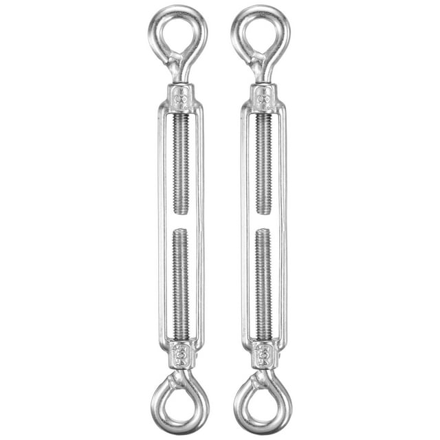 Uxcell Lot de 2 Tourbillon Il et Il, M8 Acier Inoxydable Tourbillons Lourds Corde Métallique Tension Réglable