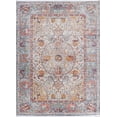 thumbnail image 1 of Turkish Oriental Floral Turkish Distressed Blue Area Rug, 1 of 5