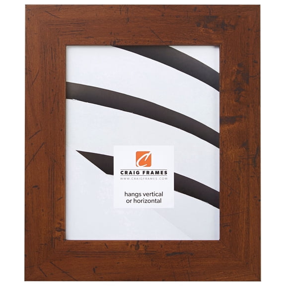 Craig Frames Bauhaus 200, 24x36 inch Picture Frame, Dark Walnut Brown