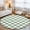 Green, variant on Creamy Beige Plaid Washable Runner Rugs 2'x6', Modern Checkerboard Plaid Repeating Pattern Washable Runner Rug Non-Slip Sturdy Edge Binding Carpet for Bedside Hallway Runner Kitchen Galley