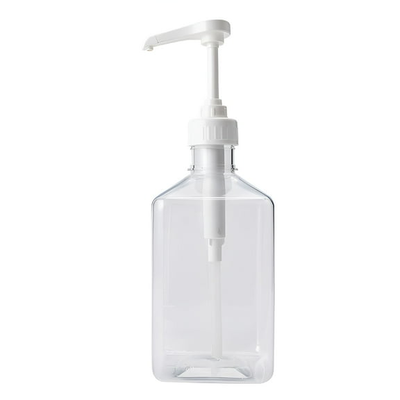 ACDANC Syrup Dispenser Useful 1100ml Function Liquid Hand Pressure Quantitative Syrup Bottle
