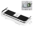 thumbnail image 1 of Estante de baño ajustable, soporte de almacenamiento, organizador de drenaje de champú y gel montado en la barra de ducha, 1 of 10