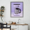 thumbnail image 3 of Stupell Industries Art Deco Disco Coffee Maker over Purple Gray Floating Frame Canvas Art, 25 x 31, by LISH Creative, 3 of 8