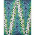 thumbnail image 1 of Unique Loom Metro Water Drops Circles Rug 8' x 10' Rectangle Light Green/Blue, 1 of 1