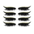 thumbnail image 1 of Fake Eyelashes Dramatic Natural 4 Pairs Glitter False Lash Cosplay Eyelashes, 1 of 10