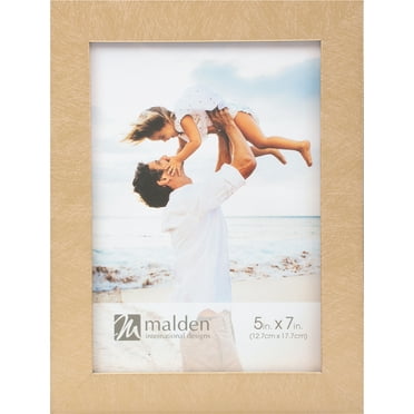 METALLIC-LOOK GOLD LINEAR 5x7 frame - 5x7