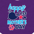 thumbnail image 4 of Inktastic Nautical Themed Happy 1st Mother's Day Boys or Girls Baby Bib, 4 of 4
