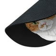 thumbnail image 3 of WIRESTER 7.88 in Round Mouse Pad with Non-Slip Rubber Base for Computers, Laptop, Office & Home - Bi-Color White Orange Tabby Kitten Cat, 3 of 5
