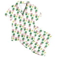thumbnail image 1 of MIASHUI Ensemble de Pyjama 2 Pcs pour Filles à Imprimé Floral, Manches Courtes et Shorts, Blanc, 2-3 Ans, 1 of 4