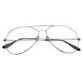 thumbnail image 1 of Langgg Femmes Hommes Style Rétro PC Lentille Plate Monture en Métal Lunettes Optiques Transparentes Lunettes, 1 of 6