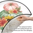 thumbnail image 3 of Coolnut Watercolor Blue Pumpkin Fall Christmas Tree Mats Waterproof Tree Skirt, Autumn Melon Sunflower Xmas Tree Stand Tray Mat Floor Protector Pad for Holiday Party Decoration, 28.3", 3 of 6