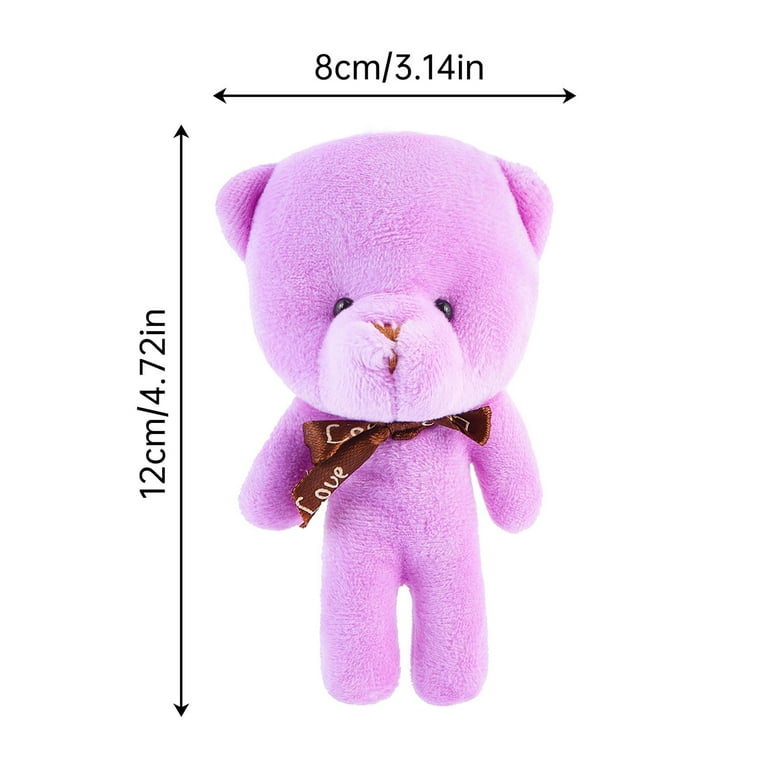 Plush Bear Keychain, Valentine's Day Keychain Kawaii Stuffed