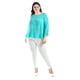 thumbnail image 4 of Blusa con abertura en espalda Roman Fashion Talla Extra 8035 Menta verde claro 42, 4 of 5