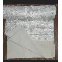 Silk Embroidered Art Deco Luxury & Royal Art Bedspread, 55 x 85 Inches