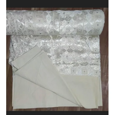 Silk Embroidered Art Deco Luxury & Royal Art Cotton Bedspreads, 60X90Inches