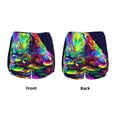 thumbnail image 6 of Goofa Howling Wolf Printed Women 2 in 1 Running Shorts,Quick Dry Athletic Workout Shorts,High Waisted Athletic Shorts with Liner Pockets-XX-Large, 6 of 9