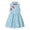 Blue, variant on Baby Girls Cute Fly Sleeve Floral Qipao Dress Princess Calendar Chinese New Year Cheongsam Toddler Blue for Size 2-3 Years