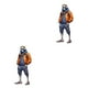 thumbnail image 3 of Kearding Adornos únicos de Halloween Figuras de esqueleto geniales para aumentar el espacio Acrílico moderno y de moda auriculares 2Conjunto, 3 of 6