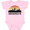 thumbnail image 3 of Inktastic Indianapolis Indiana Skyline Retro Boys or Girls Baby Bodysuit, 3 of 5