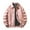 Pink, variant on Men's Faux Leather Jacket Motorcycle Biker Jackets Vintage Leather Outwear Casual Zip-Up Loose Bomber Coat