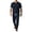 A Navy, variant on Two Piece Sets for Men Ice Silk Pants for Summer Thin And Trendy Loose And Hanging Men's Breathable Casual Pants Sports Suit for Men Black L