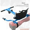 thumbnail image 3 of Hover Kart Go Kart Adjustable Seat Attachment for 6.5" Hover-Board Buggy - Blue, 3 of 7
