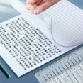 thumbnail image 5 of Lines Drawing Ruler Writing Template College Ruled Straight Lines Stencil Measurement Rulers Practical Writing Guide Tool, 5 of 9
