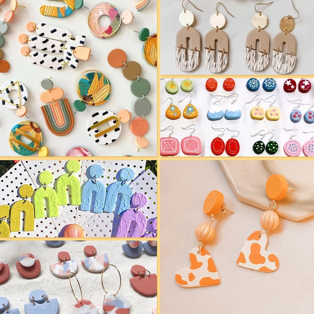 Keoker 123 PCS Clay Earring Making Kit, Polymer Clay Jewelry Making Kit for  Teens and Adults, Fashion Designer Kits for Girls, Polymer Clay Earrings