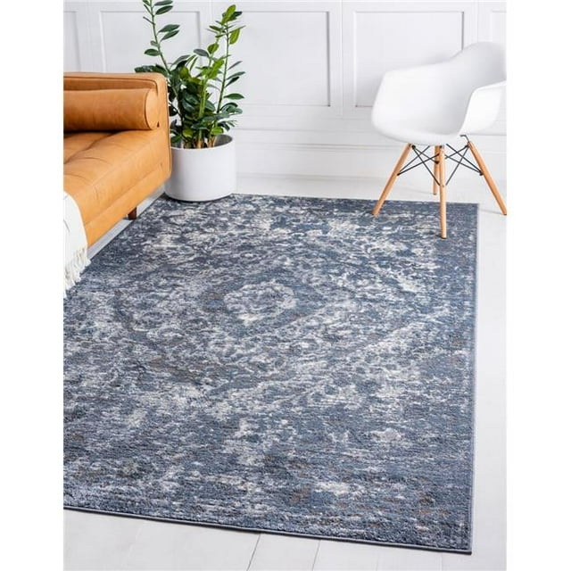 Unique Loom 3147499 Tapis Rectangulaire 5 x 8 Pi. Astoria Portland&44; Bleu
