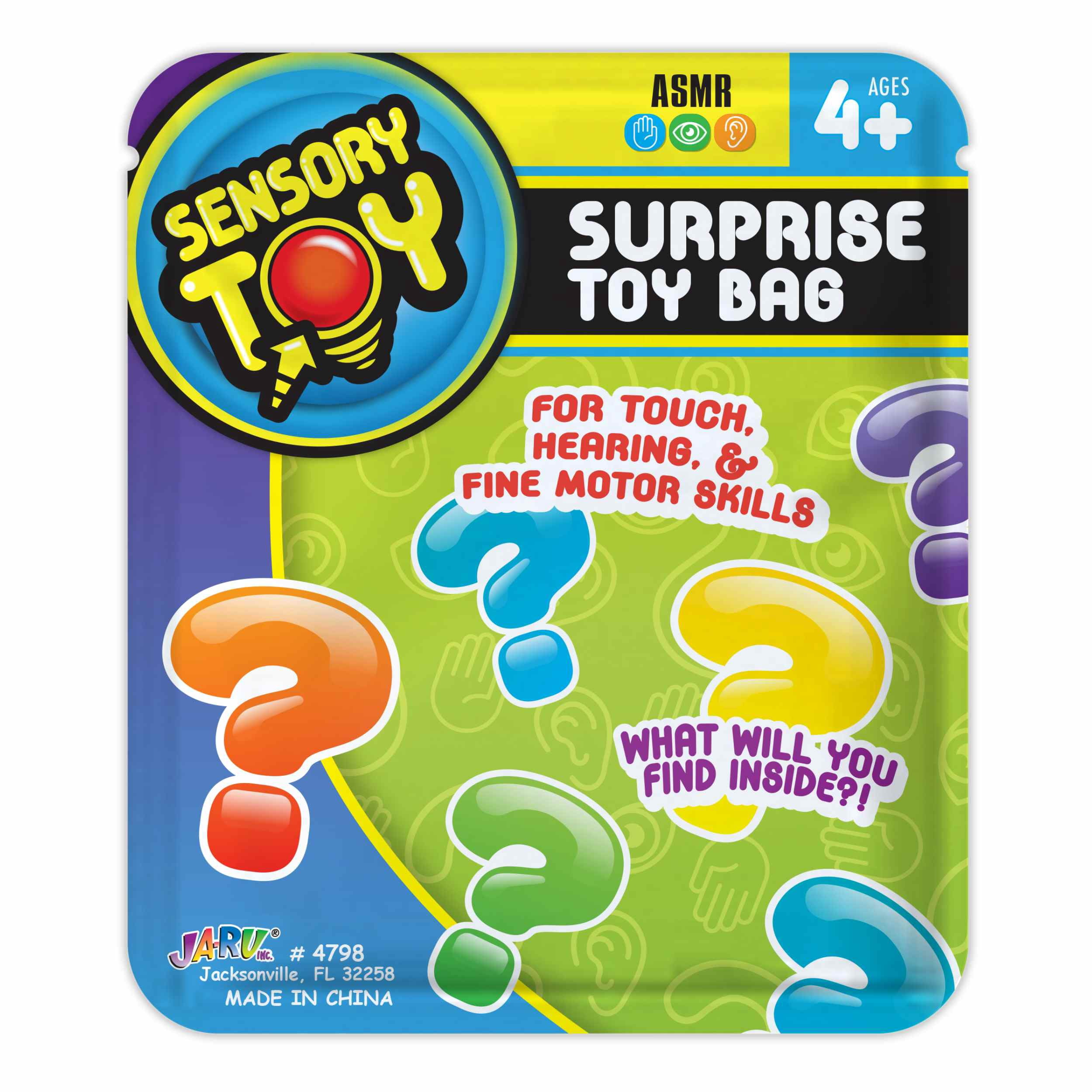 Ja-Ru Sensory Surprise 5 Pack Bucket Novelty Toy, Child, Plastic
