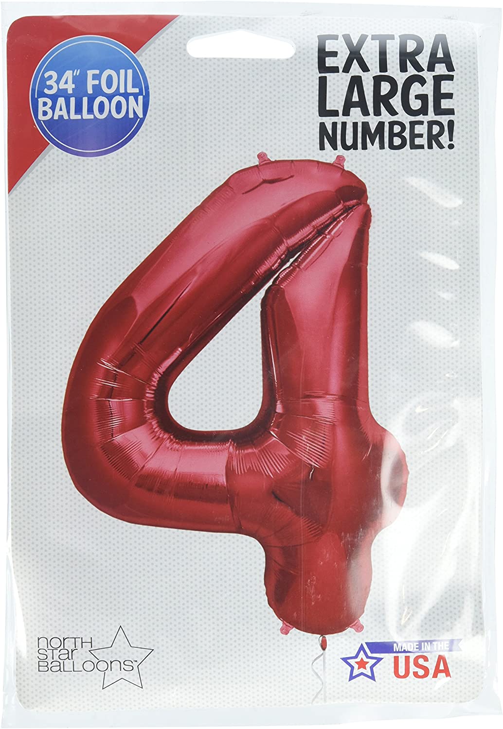 Northstar Balloons 40,6 Cm Zahlen-Luftballons – Ohne Helium, Zum Aufblasen Mit Luft