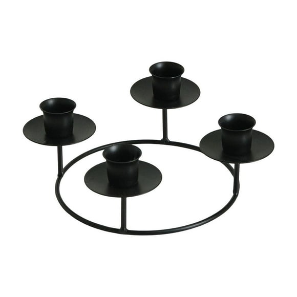 Porte-bougie Couronne de l'Avent, Anneaux de Bougie de Noël pour Bougies Effilées, Couronne de l'Avent 4 Porte-Bougie pour Décoration de Fête de Noël Maison Église