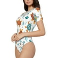 thumbnail image 2 of Naloa Various Turtle Women's Short-Sleeved Onesie, One-Piece Swimsuit for Parties, dates, clubs - Medium, 2 of 9