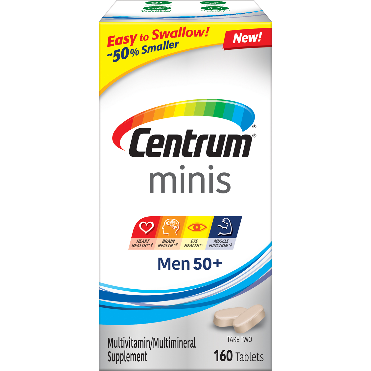 Centrum Minis Men 50+ (160 Count) Multivitamin/Multimineral Supplement