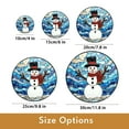 thumbnail image 2 of Snowman Stained Glass Suncatcher Christmas Window Decor Gift for Family Friends 1872256927 5743, 2 of 4