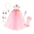 thumbnail image 3 of Conjunto de disfraz de princesa Yinane para niñas Rosa, 3 of 8