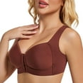 thumbnail image 3 of Wdfiry Women's Sports Bra Front Closure Wide Strap Push Up Bra Plus Size Full Coverage Thin Breathable Bras L-7XL, 3 of 7