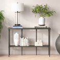 thumbnail image 4 of Pemberly Row Moderne Vintage Vieilli Table Console en Acier et Métal Gris, 4 of 10