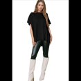 thumbnail image 2 of Suéter Holgado de Corta con Hombros Caídos para Mujer, Color Negro, Talla S, 2 of 9