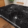 thumbnail image 2 of Tchckioa Halloween Spider Web Black Tablecloth,Waterproof Oil-resistant Table Cover for Kitchen Dining(60x84 Inch), 2 of 6