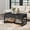 Black With Drawer, variant on Coffee Table with Sensor Light - Modern Storage Coffee Table with Drawers and Shelf for Living Room, Office, Outdoor